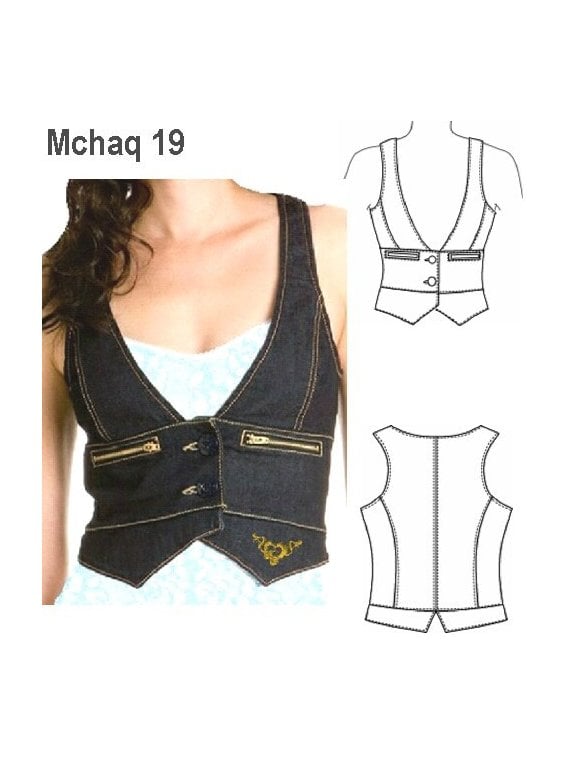 GILET MODA MUJER, FORRO INTERIOR, CIERRE
