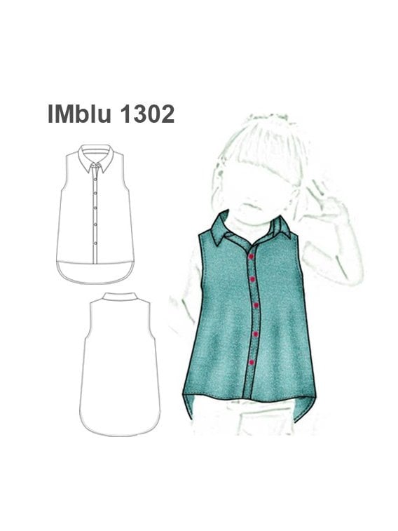 BLUSA CAMISERA ESPALDA LARGA