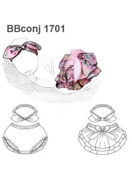 CONJUNTO CALZON Y CINTILLO BEBE