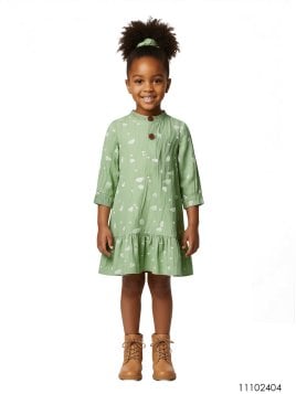 MOLDE VESTIDO EVASE NIÑA 2404