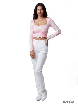 MOLDE TOP CORTO MUJER 2402