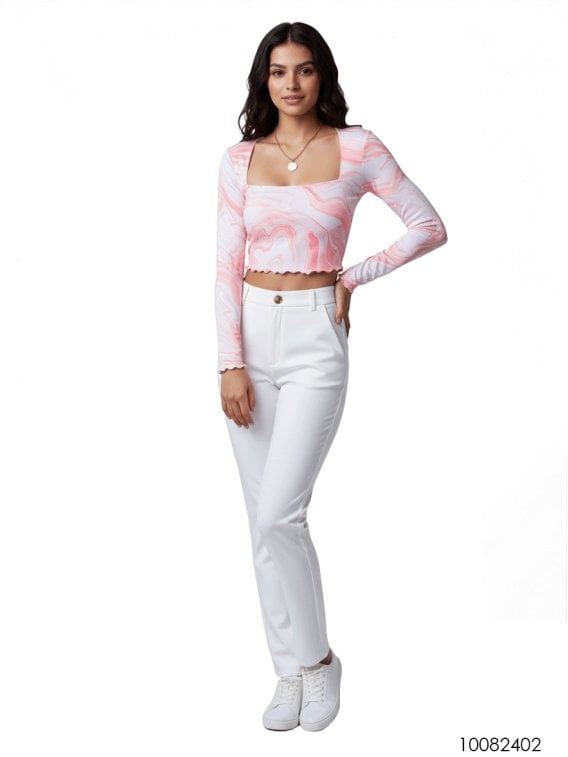 MOLDE TOP CORTO MUJER 2402