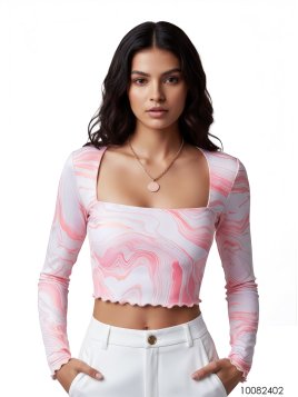 MOLDE TOP CORTO MUJER 2402