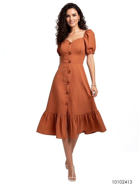 MOLDE VESTIDO MIDI MUJER 2413