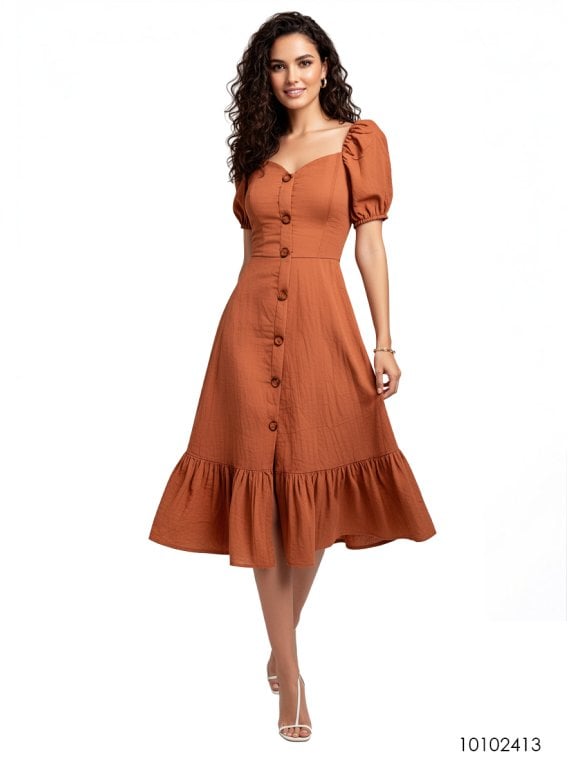 MOLDE VESTIDO MIDI MUJER 2413