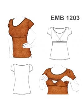 POLERA MATERNAL DOBLE BUSTO