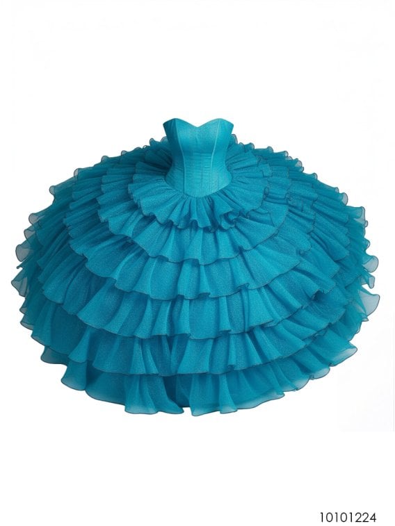 MOLDE VESTIDO FIESTA 15 MUJER 1224