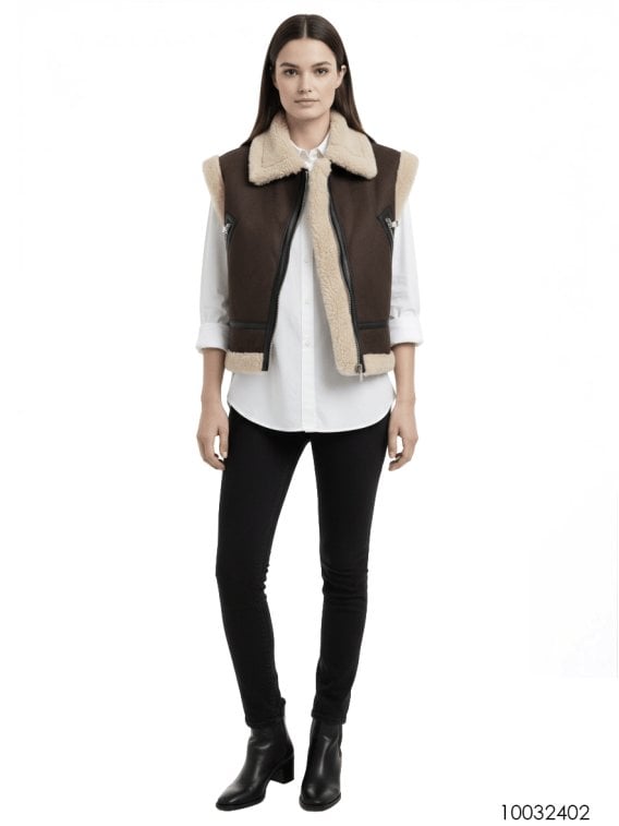 MOLDE PARKA CHALECO BIFAZ MUJER 2402