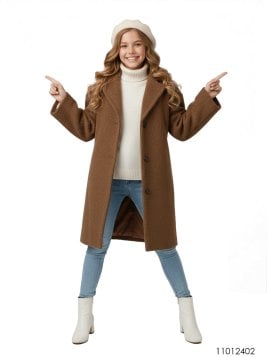 MOLDE ABRIGO TAPADO NIÑA 2402