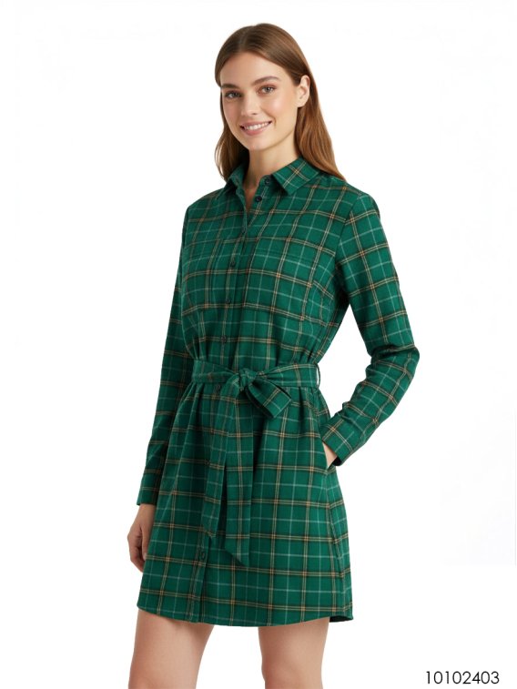 MOLDE VESTIDO CAMISERO MUJER 2403