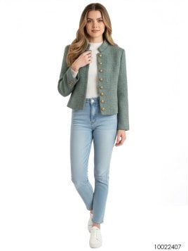 MOLDE CHAQUETA CORTA MUJER 2407
