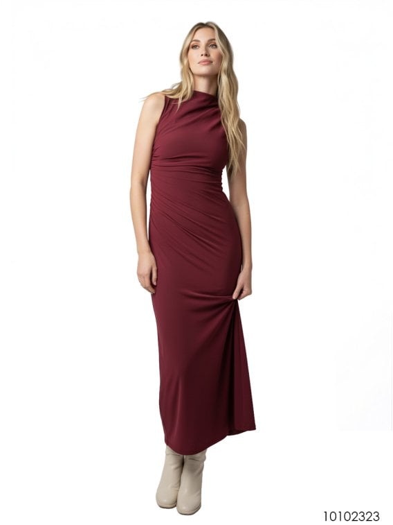 MOLDE VESTIDO DRAPEADO MUJER 2323
