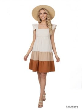 MOLDE VESTIDO VUELOS MUJER 2322