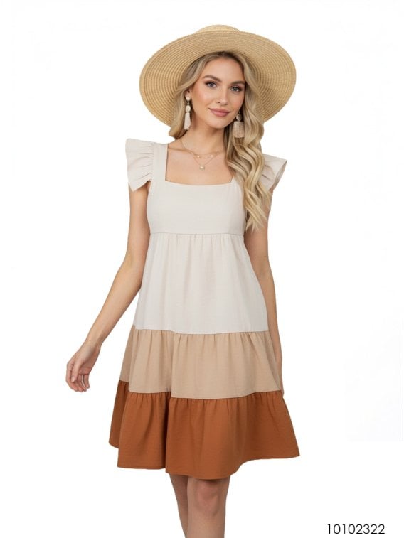 MOLDE VESTIDO VUELOS MUJER 2322