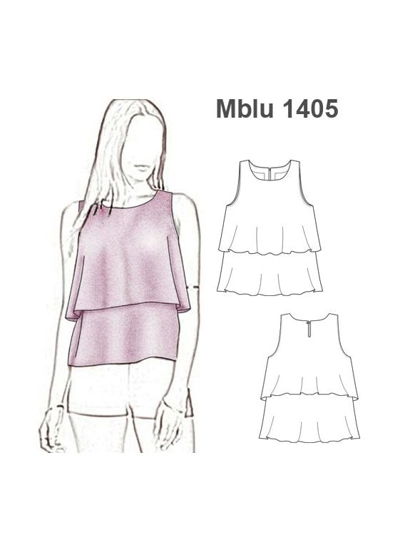 BLUSA EVASE DOS CAPAS MUJER