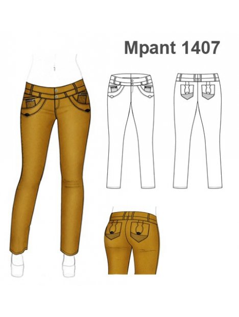 PANTALON JEANS MUJER 1407