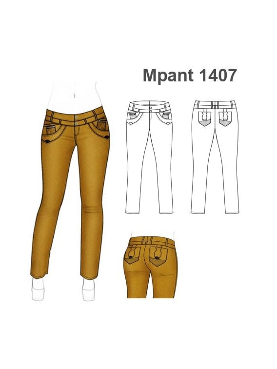 PANTALON JEANS MUJER 1407