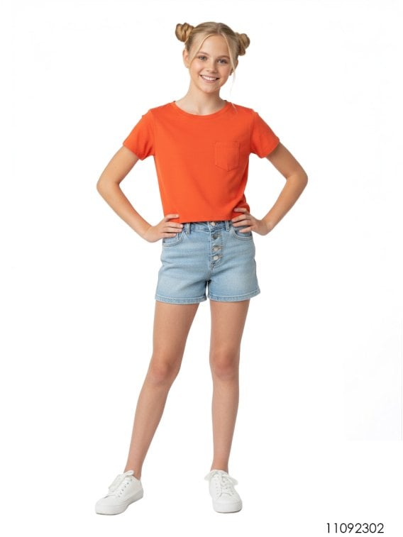 MOLDE POLERA BASICA NIÑA 2302