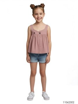 MOLDE BLUSA SIN MANGAS NIÑA 2302