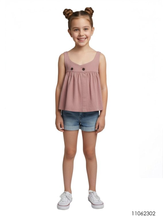 MOLDE BLUSA SIN MANGAS NIÑA 2302
