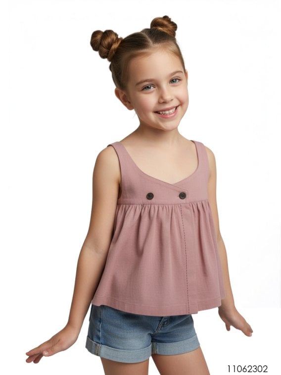MOLDE BLUSA SIN MANGAS NIÑA 2302