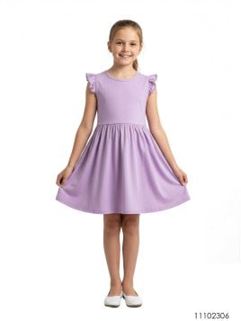 MOLDE VESTIDO EVASE NIÑA 2306