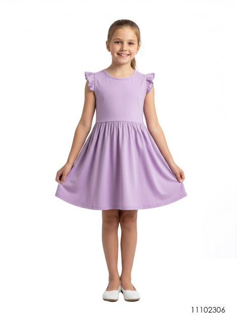 MOLDE VESTIDO EVASE NIÑA 2306