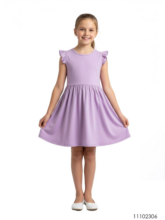 MOLDE VESTIDO EVASE NIÑA 2306