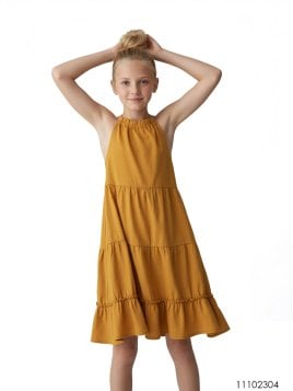 MOLDE VESTIDO SOLERA NIÑA 2304