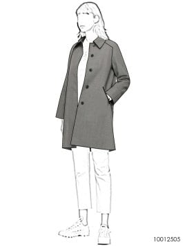 MOLDE ABRIGO RAGLAN MUJER 2505