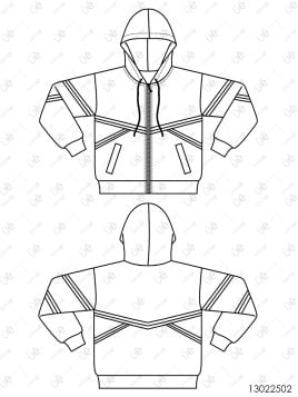 MOLDE CHAQUETA CORTES NIÑO 2502