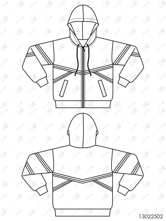 MOLDE CHAQUETA CORTES NIÑO 2502