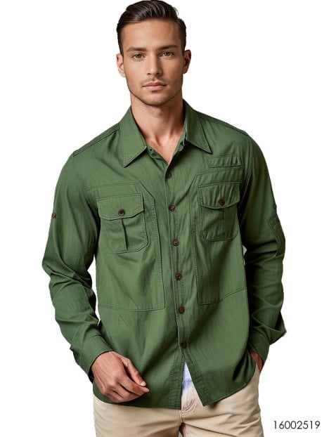 MOLDE TRABAJO CAMISA HOMBRE 2519