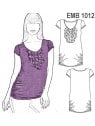 POLERA VUELOS MATERNAL, VUELOS EN ESCOTE