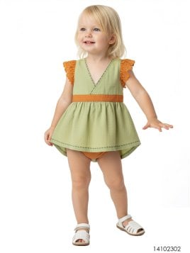 MOLDE VESTIDO BEBE 2302
