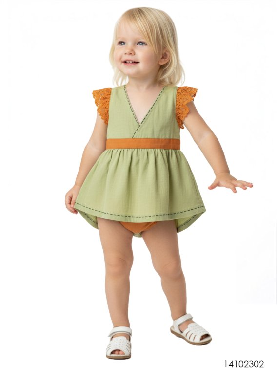 MOLDE VESTIDO BEBE 2302