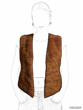 MOLDE CHAQUETA CHALECO MUJER 2509