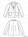 MOLDE ESCOLAR CHAQUETA BLAZER 2509
