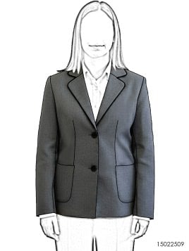 MOLDE ESCOLAR CHAQUETA BLAZER 2509