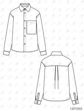 MOLDE CAMISA BASICA HOMBRE 2502