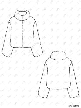 MOLDE CHAQUETA CUELLO ALTO MUJER 2506