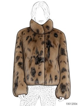 MOLDE CHAQUETA CUELLO ALTO MUJER 2506