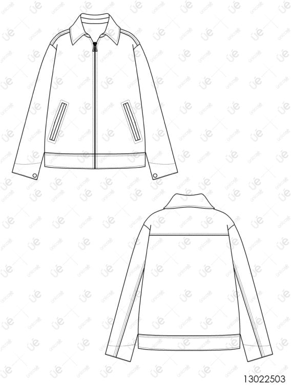 MOLDE CHAQUETA BASICA NIÑO 2503