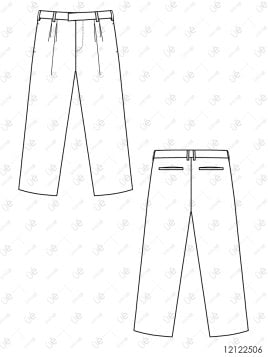 MOLDE PANTALON CLASICO HOMBRE 2506