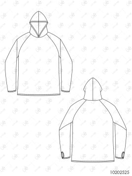 MOLDE DEPORTE CAMISETA RAGLAN 2525