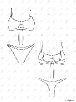 MOLDE TRAJE DE BAÑO 2 PIEZAS MUJER 2507