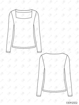 MOLDE POLERA JUSTA MUJER 2502