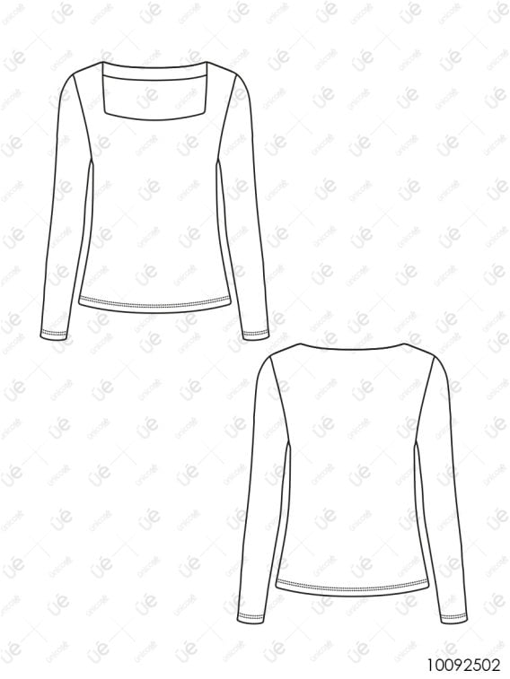 MOLDE POLERA JUSTA MUJER 2502