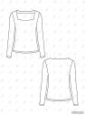 MOLDE POLERA JUSTA MUJER 2502