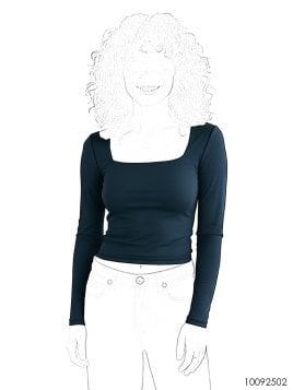 MOLDE POLERA JUSTA MUJER 2502